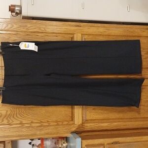 Vuori NWT Women's Size XXL Meta Wide Leg Pants High-Rise Flat Front Pocket Black